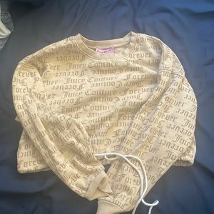 juicy couture cropped sweatshirt